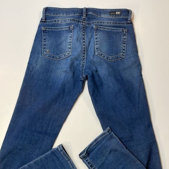 KUT from the Kloth Stevie Straight Leg Women’s Jeans Medium Wash Distressed Sz 4 - Picture 5 of 11